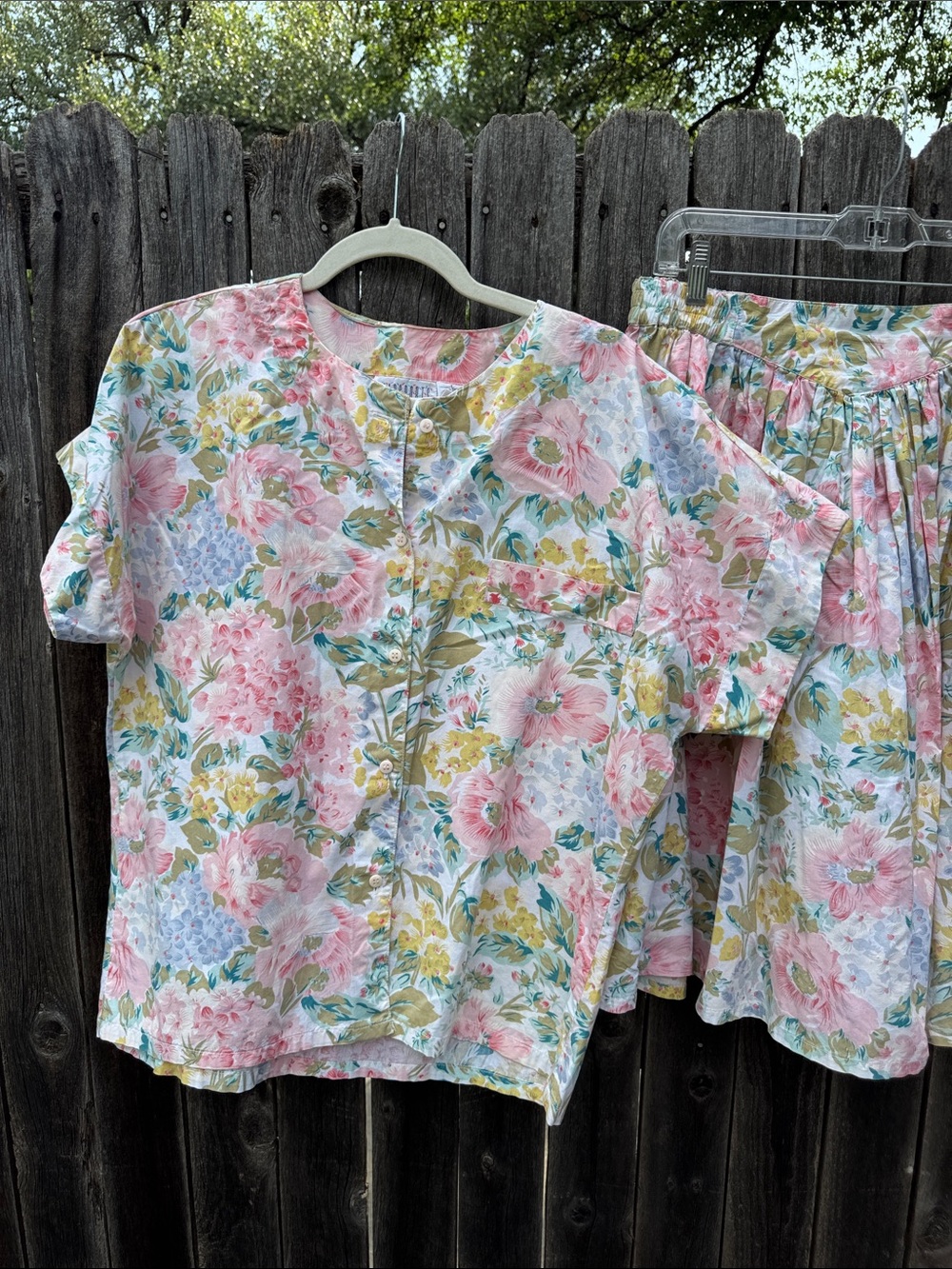 Passport pier one imports vintage Floral Short Sleeve set